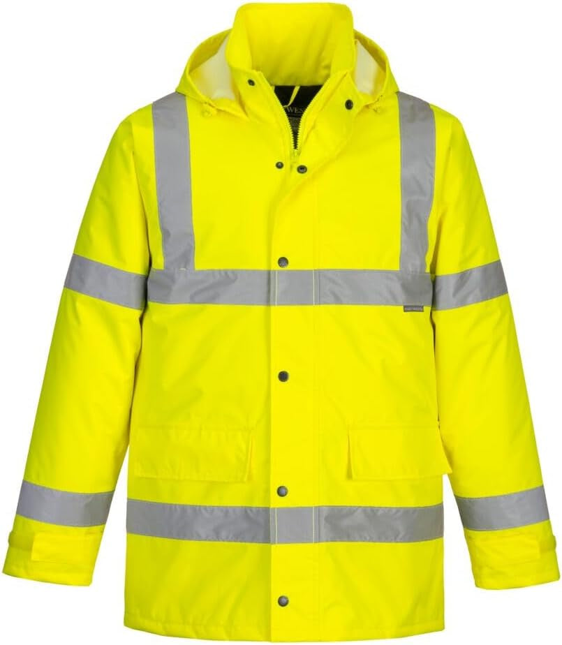 US460 Hi-Vis Waterproof Rain Traffic Jacket Yellow, 6X-Large