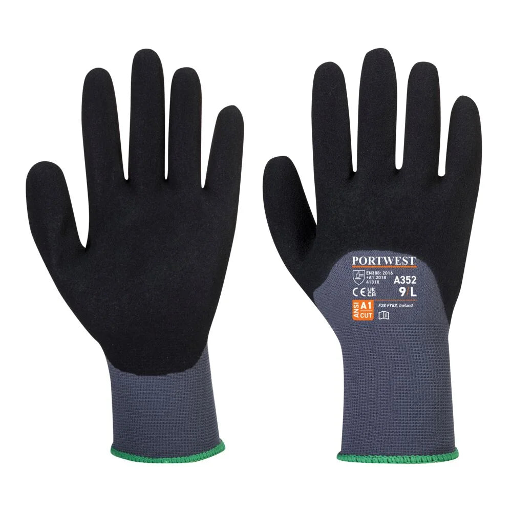 A620 Cut Resistant Work Gloves PU Palm Dipped Gloves Gray, Large-KarWorkwear