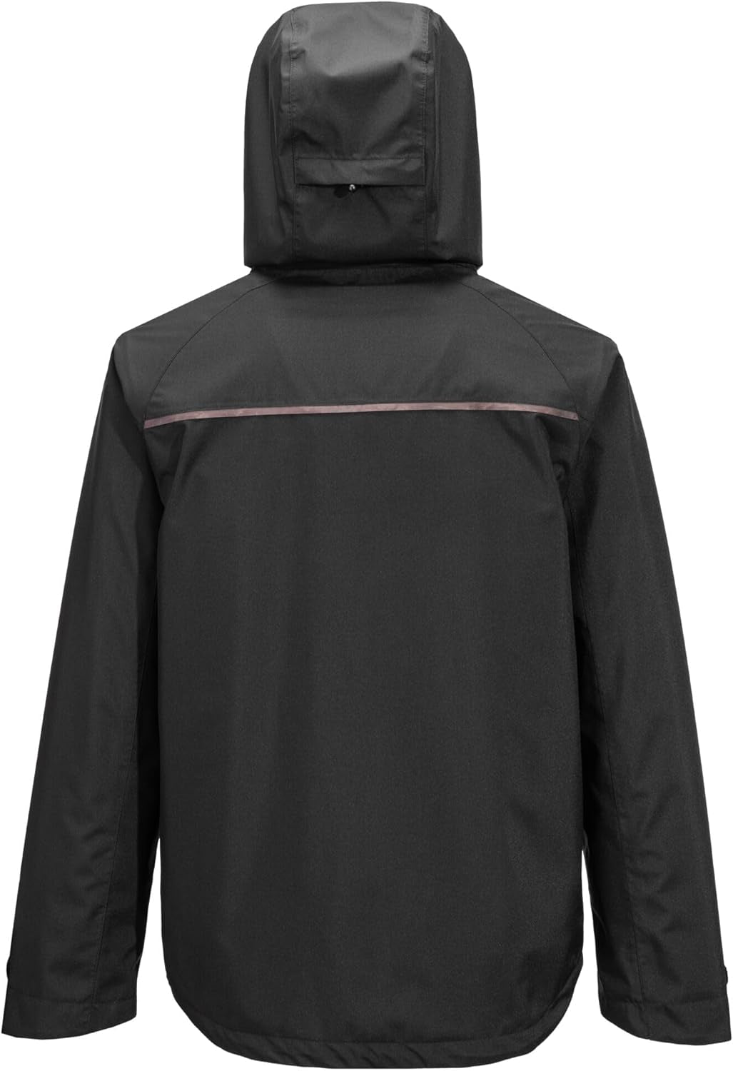 DX463 Men'S DX4 Waterproof Rain Jacket Hooded with Pockets All Black, 3X-Large