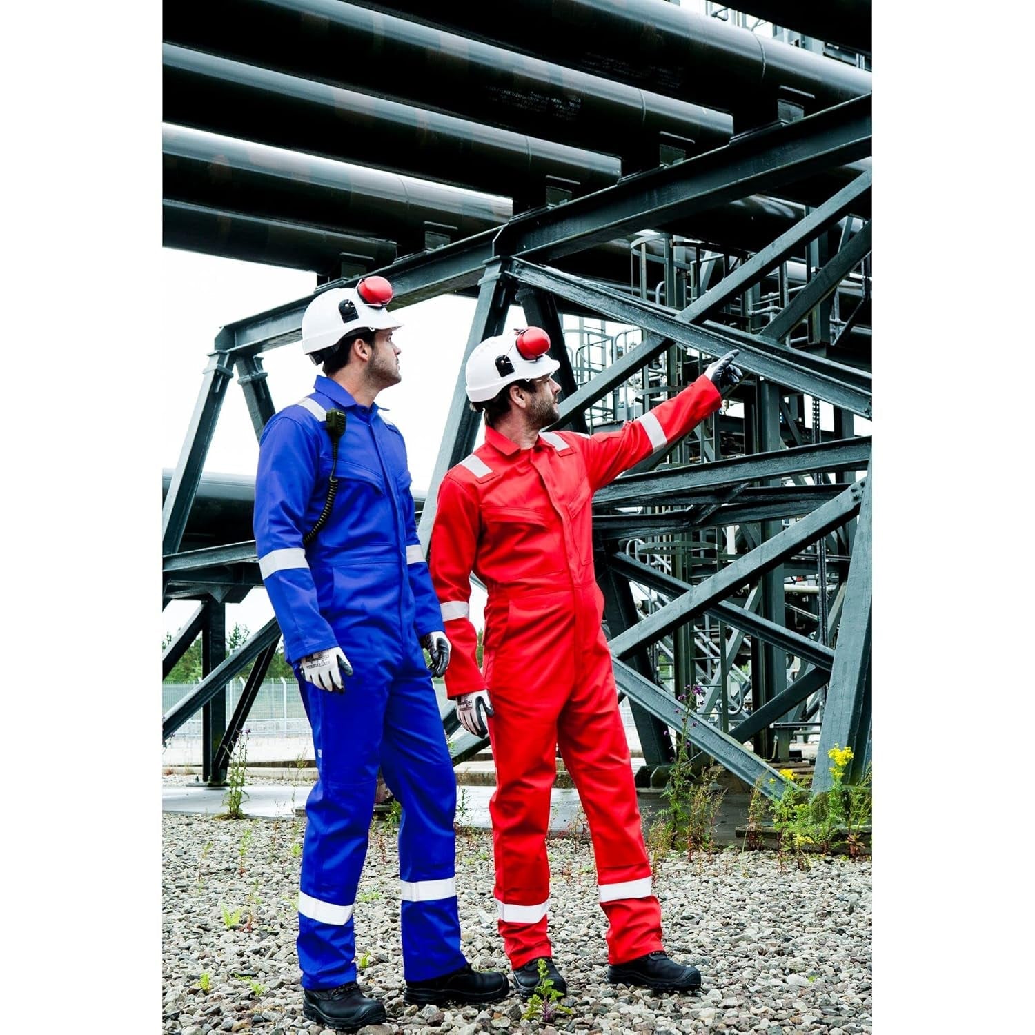 A310 Flexible Grip Nitrile Glove Gray/White, X-Large