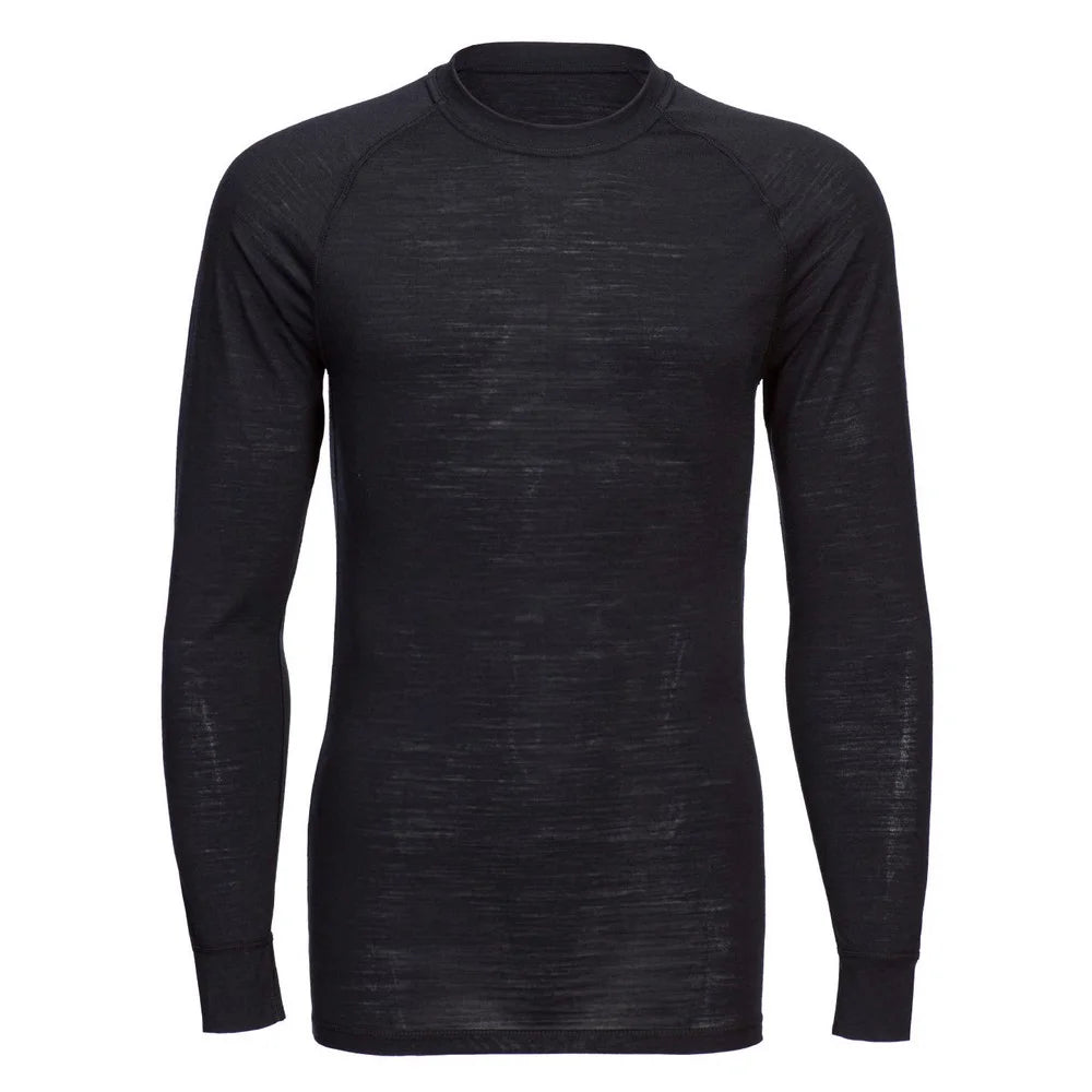 Adult Merino Wool Crew Neck Long-Sleeved Thermal Top-KarWorkwear