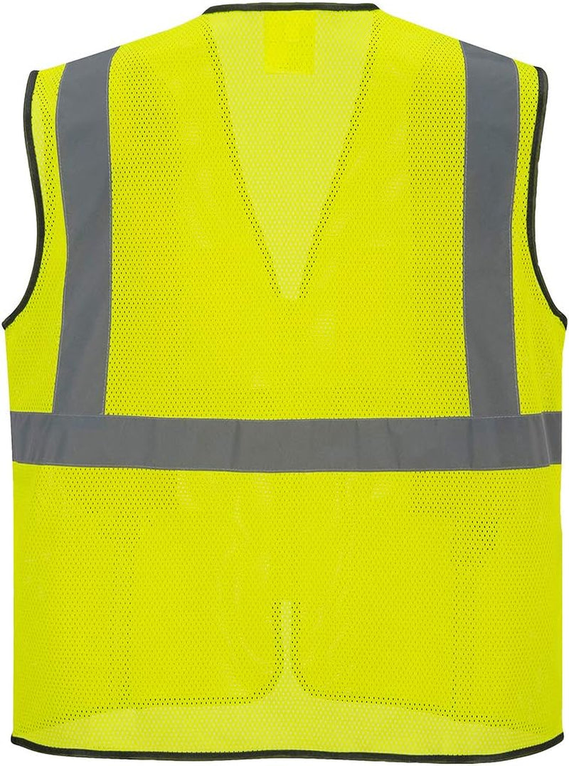 Tampa Mesh Vest Visibility Reflective Safety Security Work Top ANSI 2