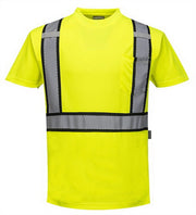 S395 Detroit Short-Sleeved T-Shirt-Yellow/Black-3Xl-KarWorkwear