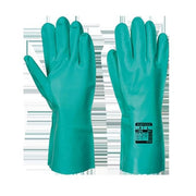 A810 Nitrosafe Nitrile Chemical Gauntlet Green, Medium-KarWorkwear