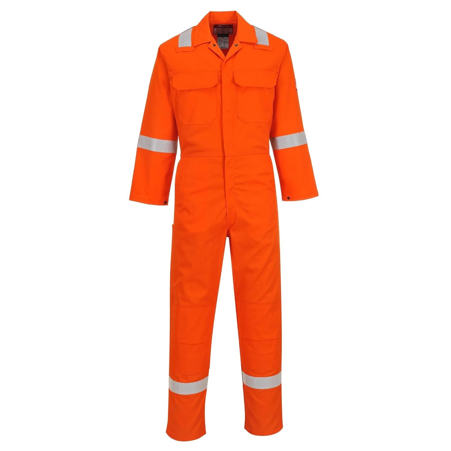 Bizweld Iona Coverall Overall Work Fire PPE Protective Wear Safety Boiler Suit ASTM NFPA ARC 2, Navy, Medium