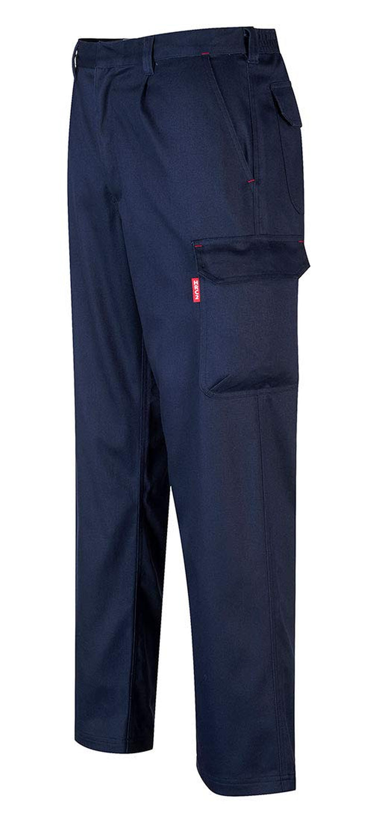 BZ31 Mens Safety Cargo Pants in Flame Resistant Bizweld ASTM NFPA, Navy, X Larger