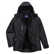 S555 Outcoach Waterproof Breathable Protective Jacket Black, 4X-Large