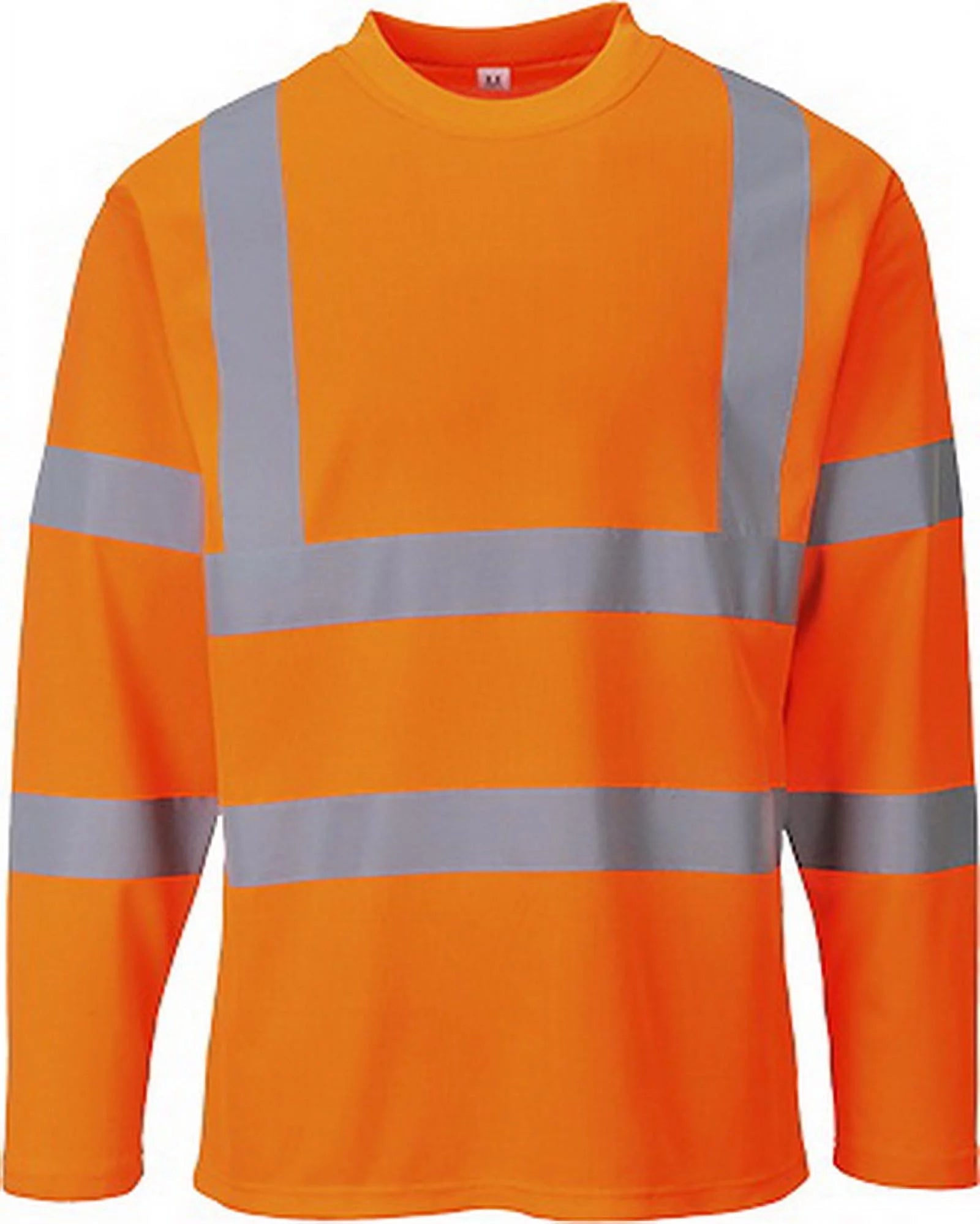 S278 Cotton Comfort Long Sleeve T-Shirt Orange, Medium-KarWorkwear