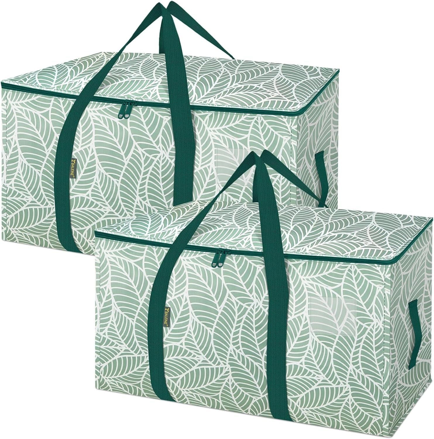 8-Pack Oversized Moving Bags with Reinforced Handles, Heavy-Duty Storage Tote for Clothes, Moving Supplies (Black, 8-Pack)