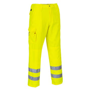 Hi-Vis Combat Trousers, Color: Yellow, Size: 5XL, E046YER5XL