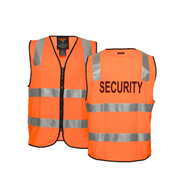 Portwest Security Zip Vest D/N 2 Tone Hi Vis Reflective Tape Work Safety MZ108-KarWorkwear
