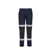 Portwest Slim Fit Stretch Bio Motion Pants HiVistex Pro Reflective Tape MP705-KarWorkwear