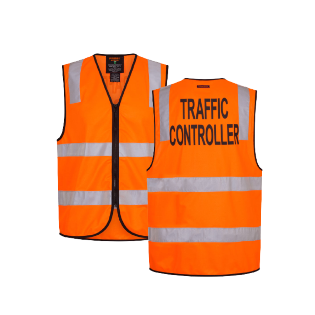 Portwest Traffic Controller Zip Vest D/N Reflective Tape Work Safety MZ105-KarWorkwear