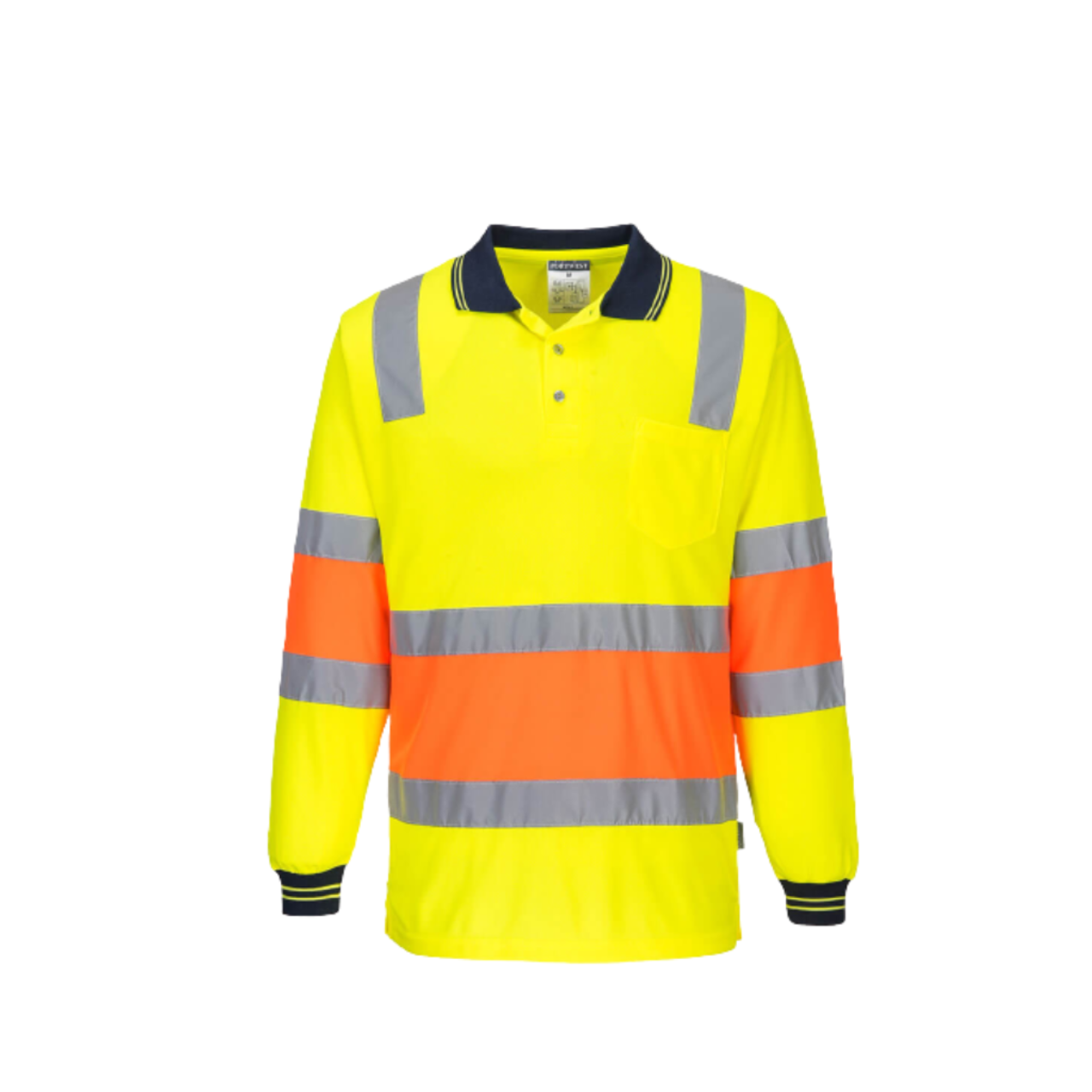 Portwest Two-toned Biomotion Polo Comfortable Shirt Reflective Work Safety MP511-KarWorkwear