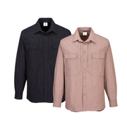 Portwest Utility Stretch Long Sleeve Shirt Breathability Casual Polo MS106-KarWorkwear