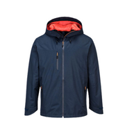 Portwest X3 Shell Jacket Breathable Water Resistant Black Hooded Jacket S600-KarWorkwear