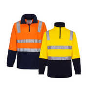 Portwest Cotton Brush Fleece Jumper with Tape Reflective Safety MF615-KarWorkwear