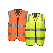 Portwest First Aid Zip Vest D/N Lightweight Reflective Tape Work Safety MZ103-KarWorkwear