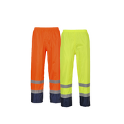 Portwest Hi-Vis Classic Two Tone Rain Pants Reflective Taped Work H444-KarWorkwear
