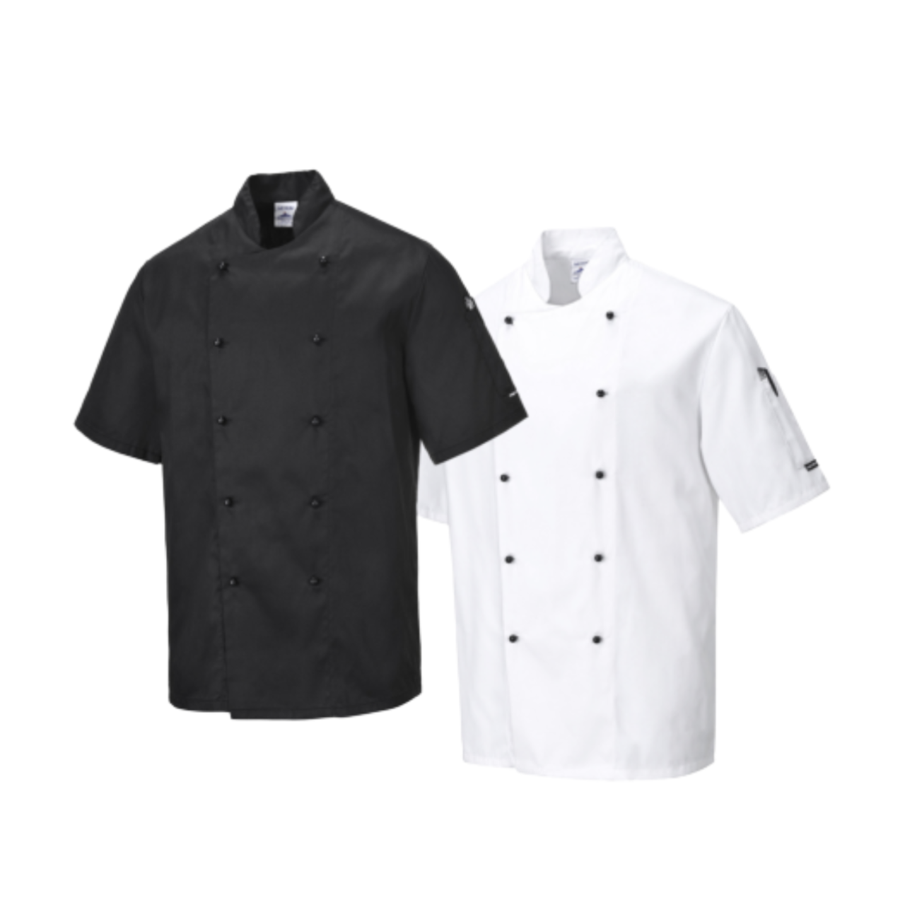 Portwest Mens Kent Chefs Jacket Mandarin Collar Durable Comfort Work C734-KarWorkwear