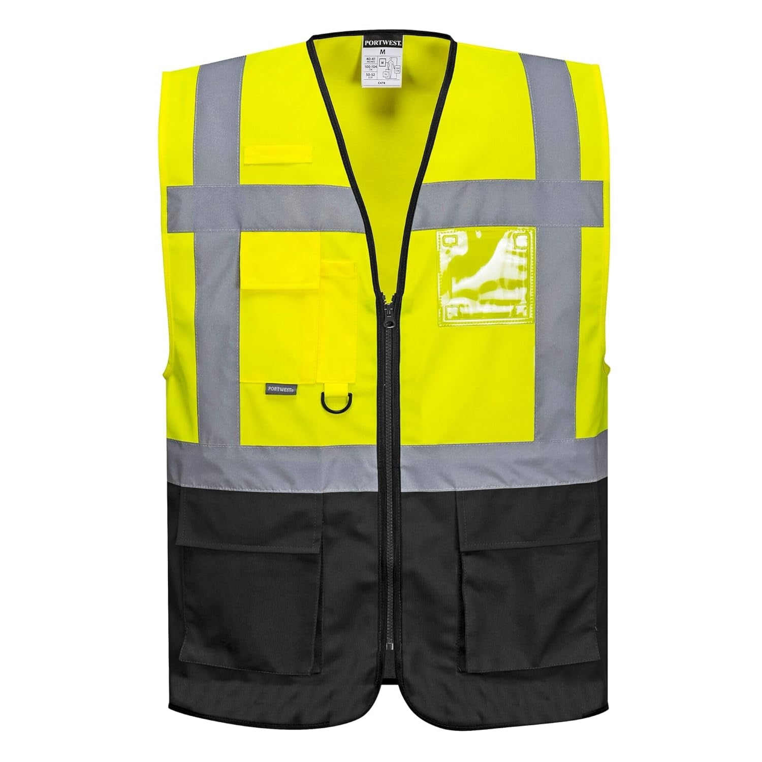 UC476 Warsaw Executive Safety Vest Yellow/Black, 3X-Large