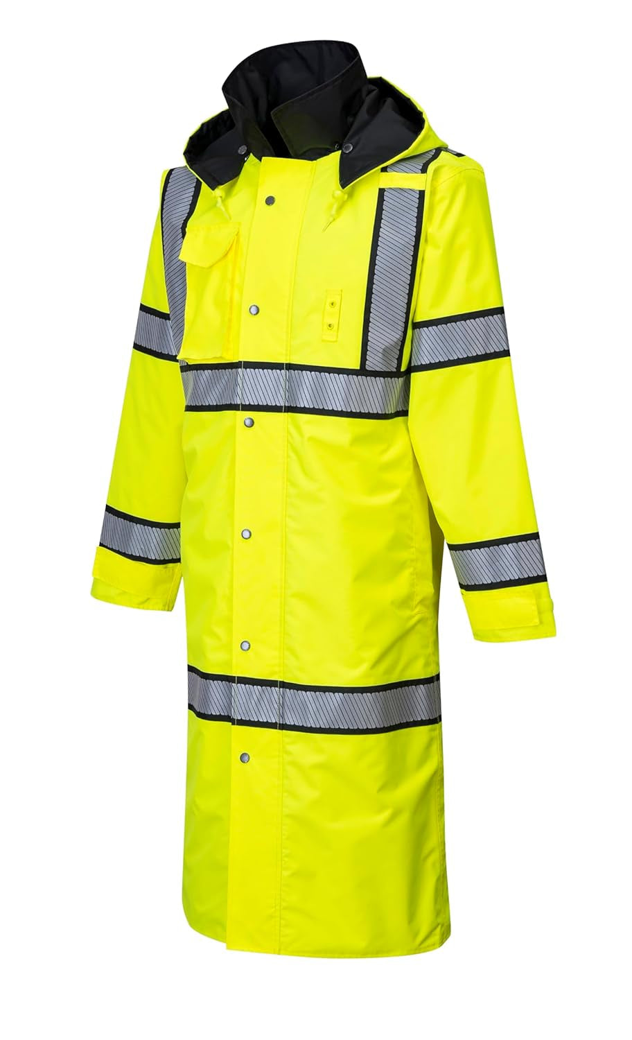 Hi-Vis Reversible Raincoat - UH447, Yellow/Black, XL