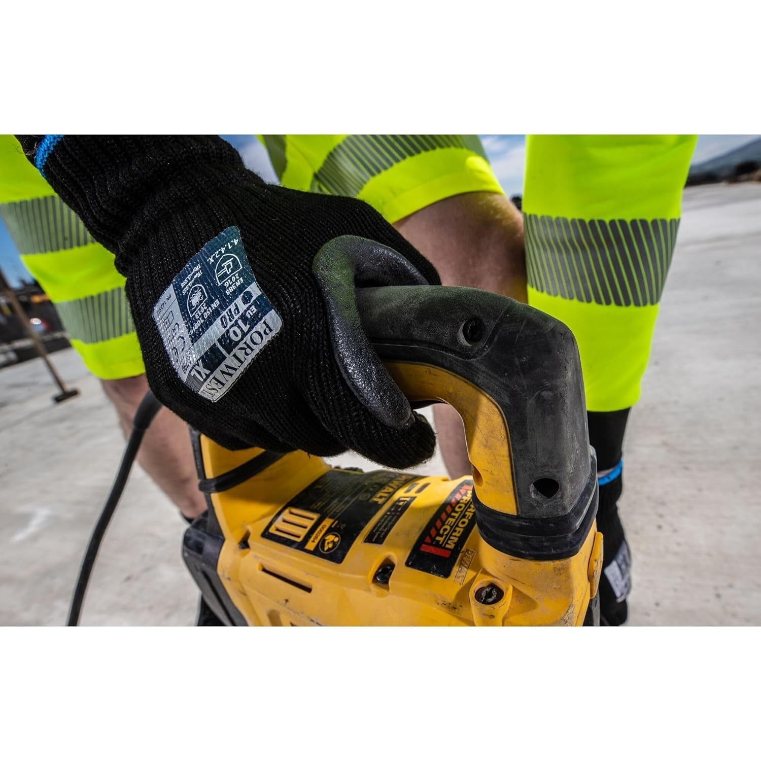 A790 anti Vibration Glove Black, X-Large