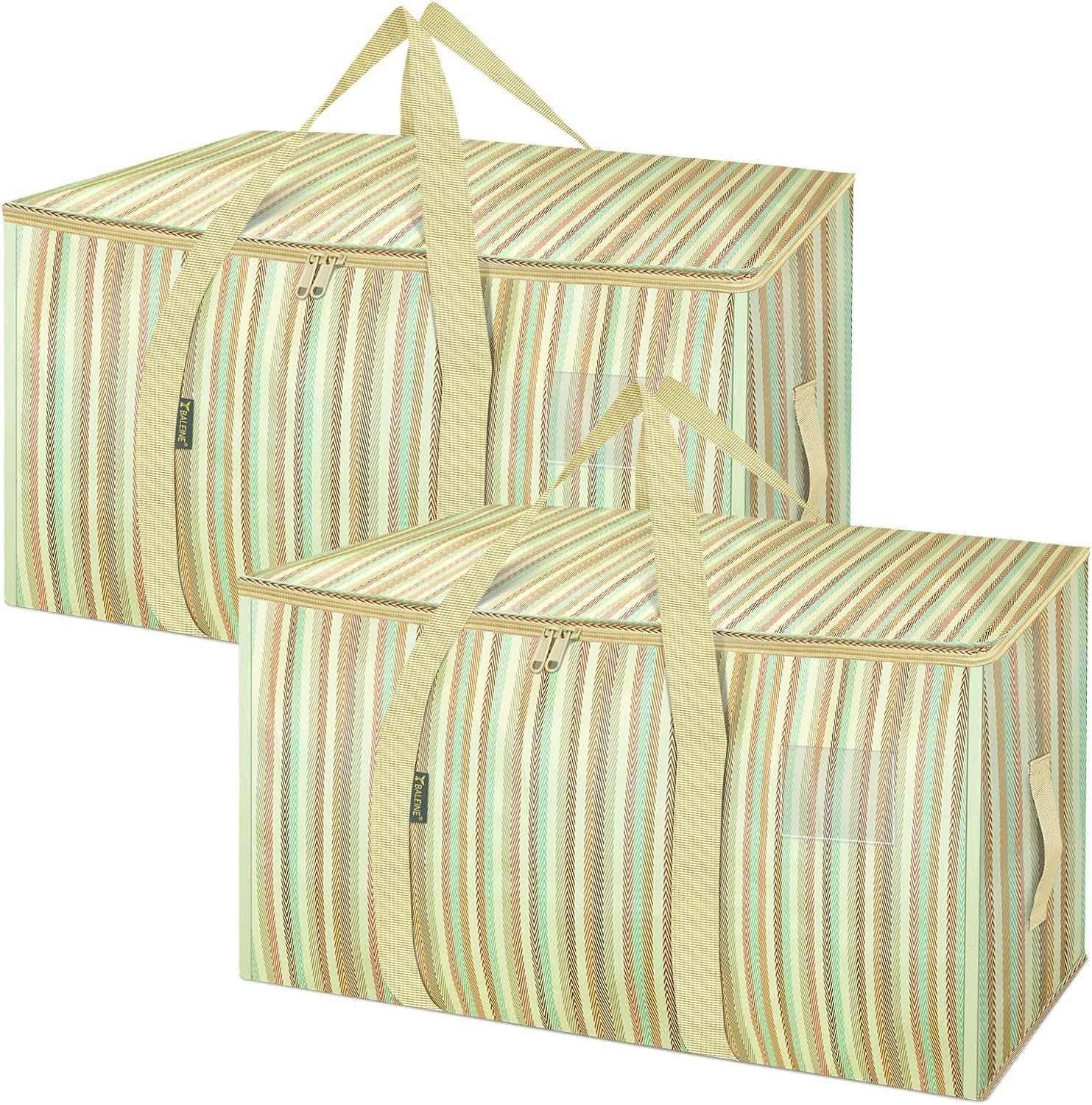 8-Pack Oversized Moving Bags with Reinforced Handles, Heavy-Duty Storage Tote for Clothes, Moving Supplies (Black, 8-Pack)