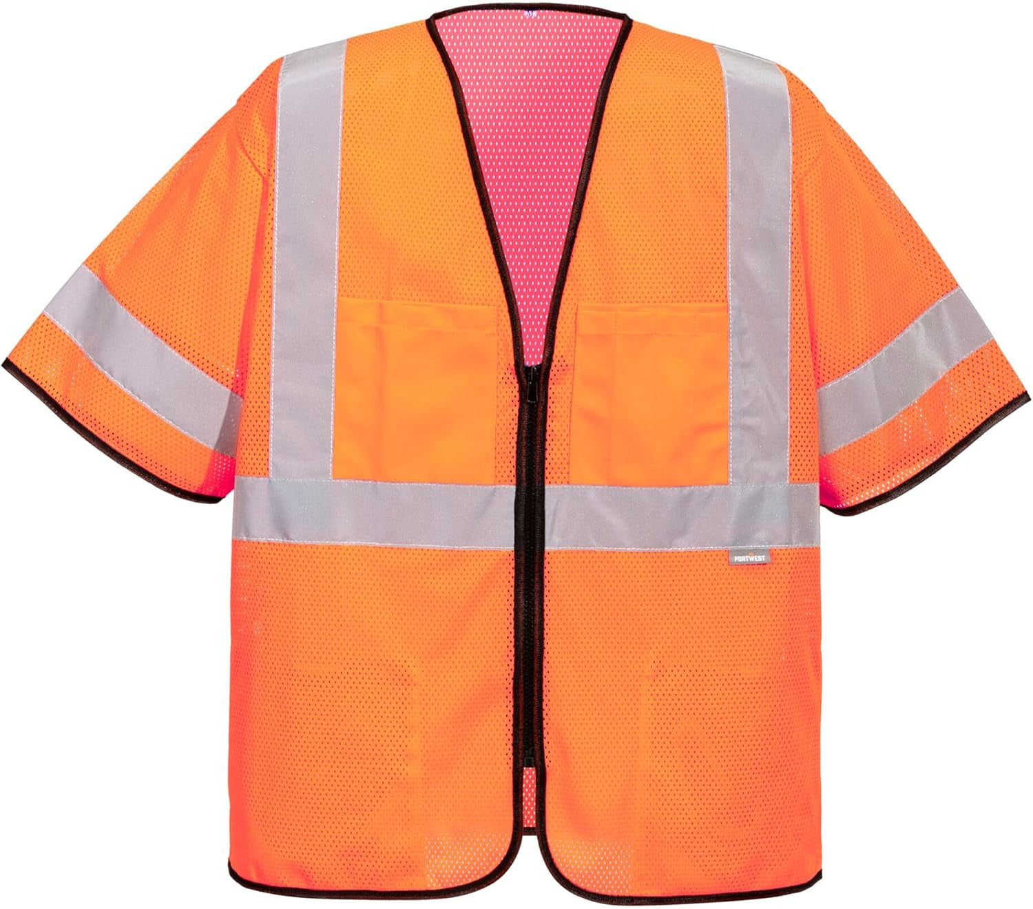 US397 Hi Vis Tampa Mesh Class 3 Vest Safety Waistcoat Lightweight Breathable Reflective Workwear High Visibility