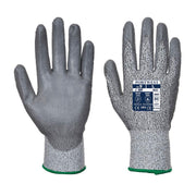 MR Cut PU Palm Glove Safety Work Wear Protective Gloves Resistant Coated ANSI 105, Medium