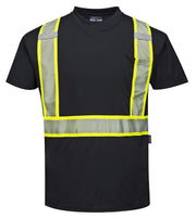 S396 Iona Short Sleeve Safety Work T Shirt with Hivis Reflective Tape, 3 XL