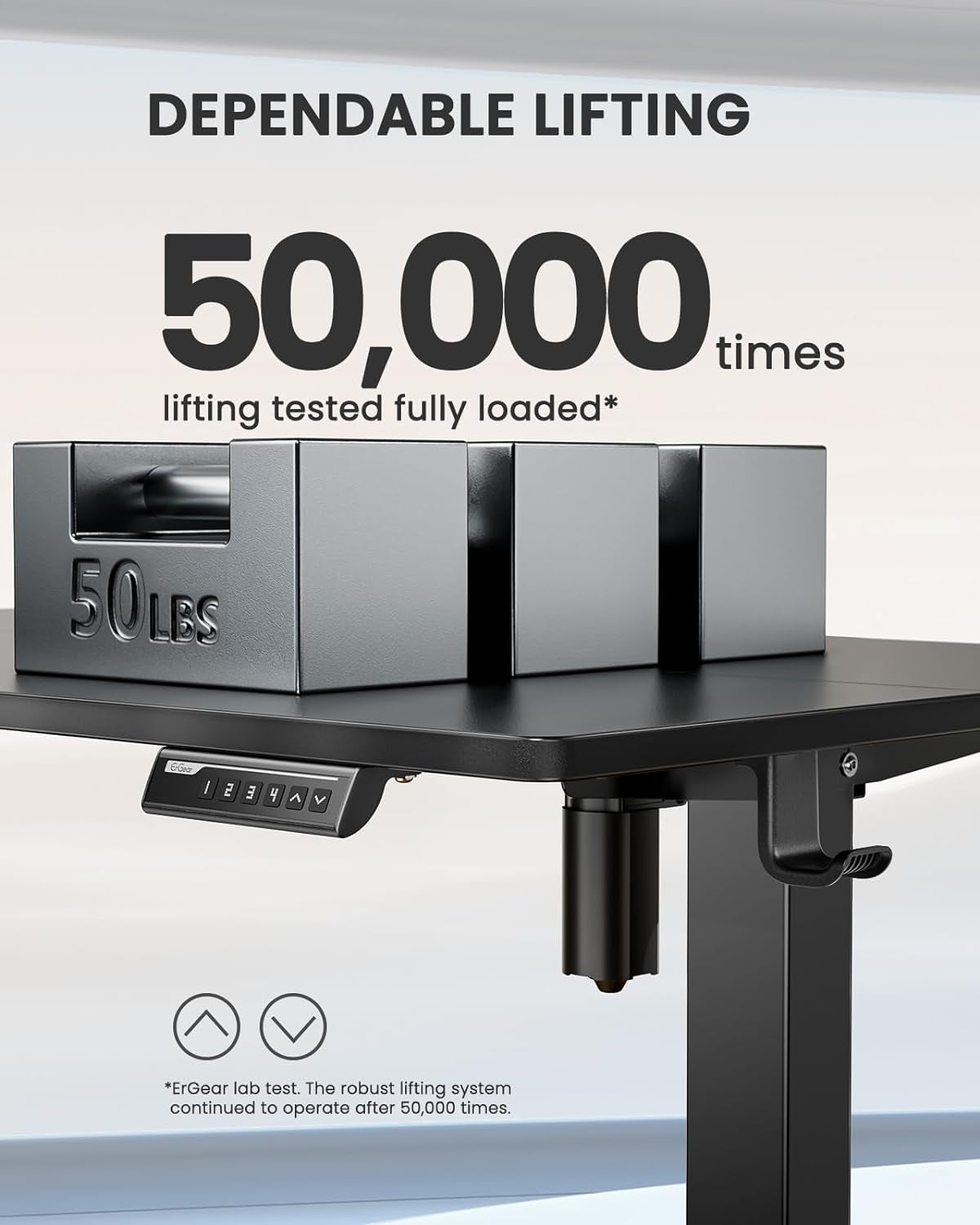 Height Adjustable Electric Standing Desk, 47.2 X 23.6 Inches Sit Stand up Desk, Memory Computer Home Office Desk with Two-Piece Desktop (Black)