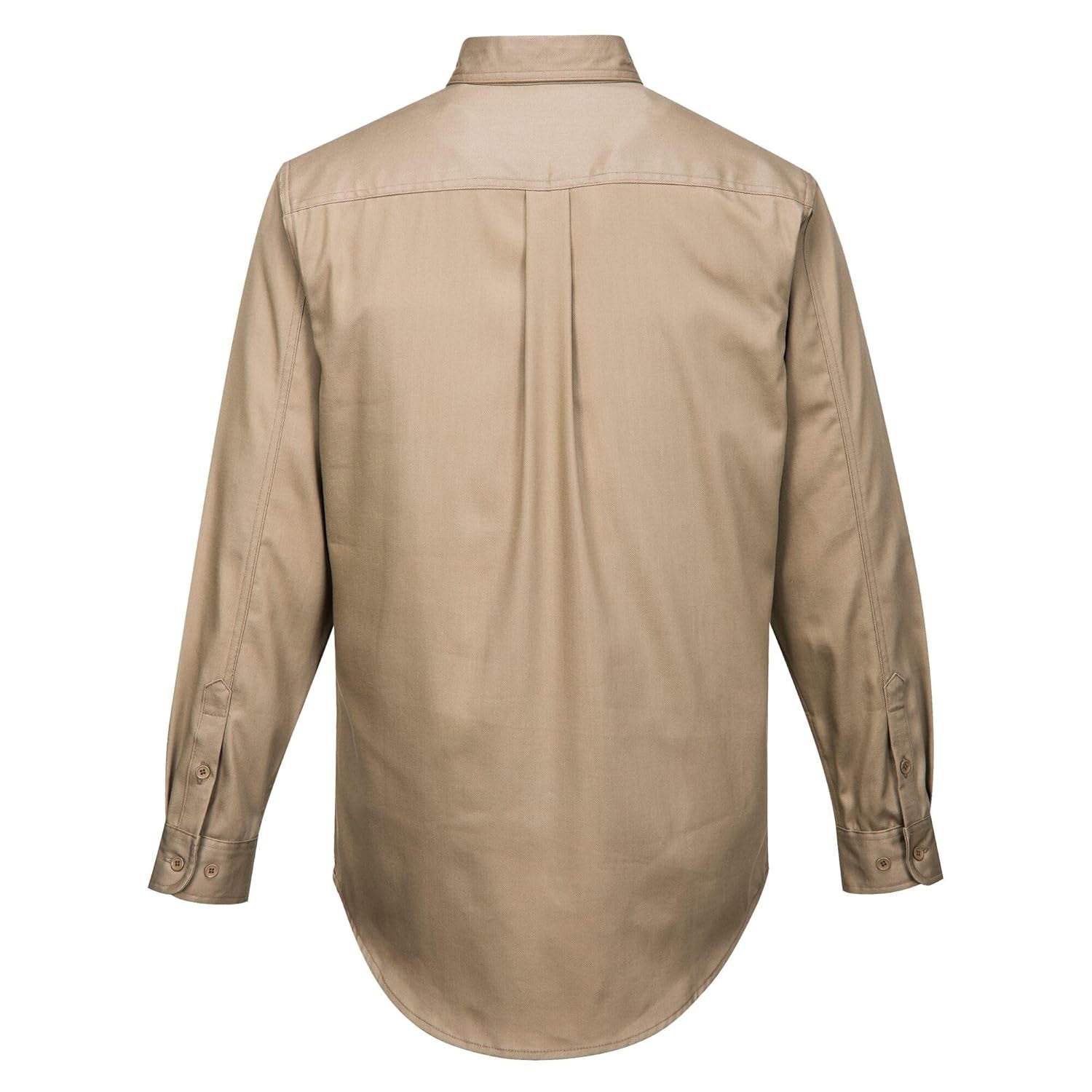 FR89 Fire Resistant Safety Work Shirt in FR Bizflame 88/12 ASTM NFPA, Khaki, Large