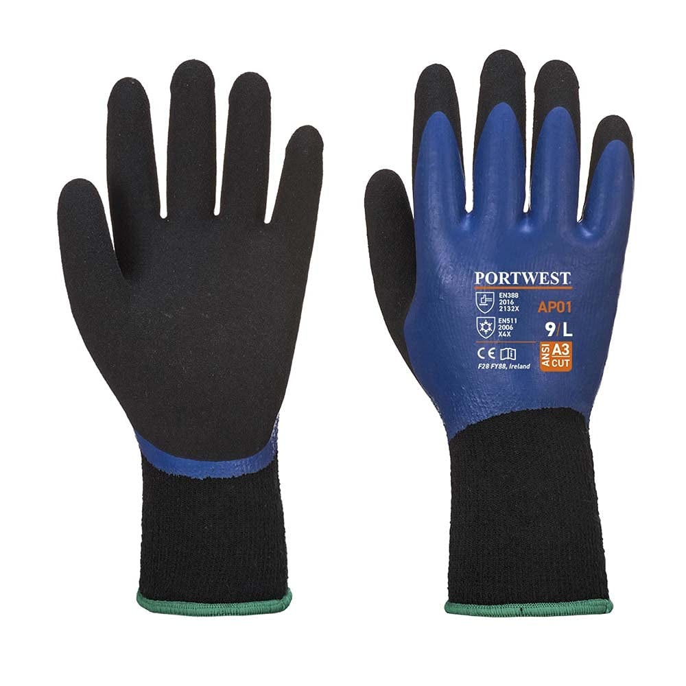 AP01 Thermo Grip Pro Glove Blue/Black, X-Large
