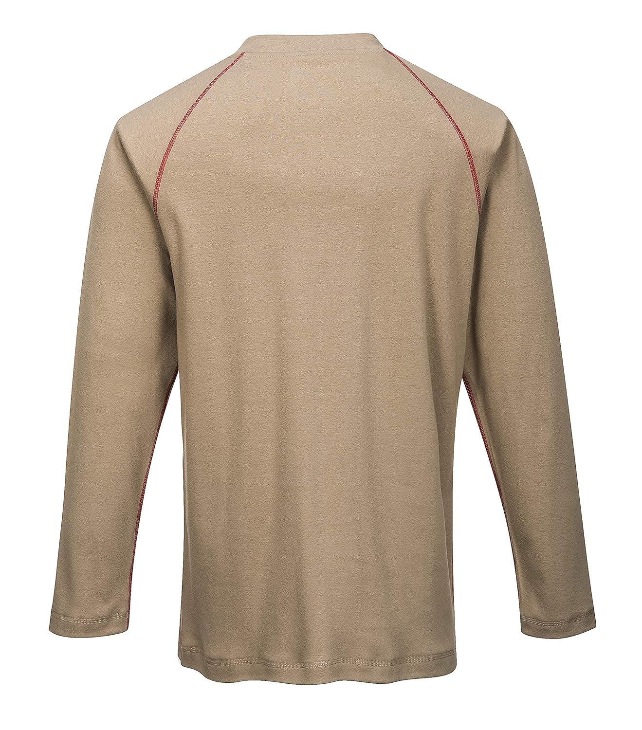 FR01 Bizflame Flame Resistant Crew Neck Sweatshirt Khaki, Large
