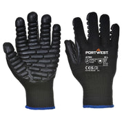 A790 anti Vibration Glove Black, X-Large