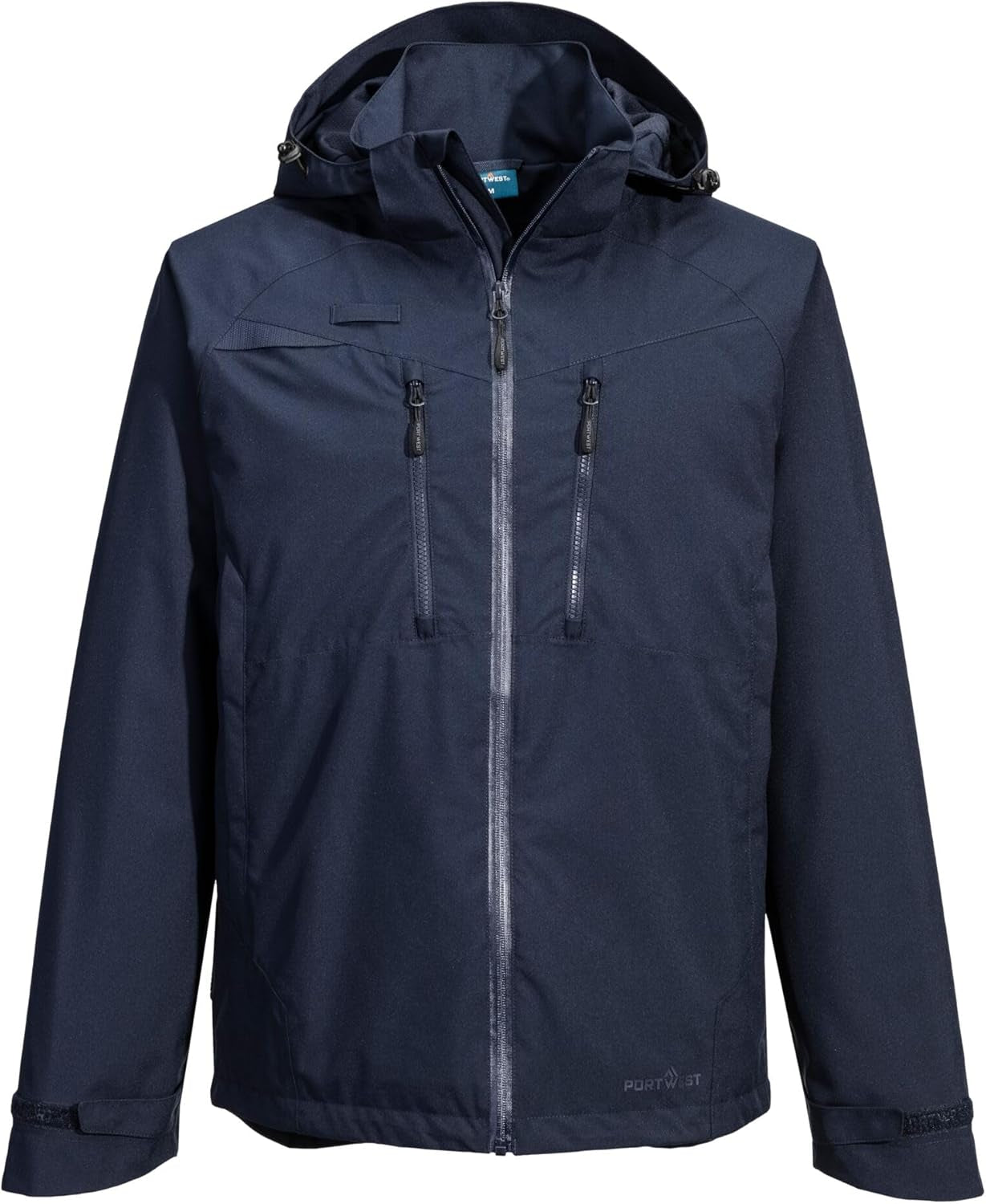 DX463 Men'S DX4 Waterproof Rain Jacket Hooded with Pockets