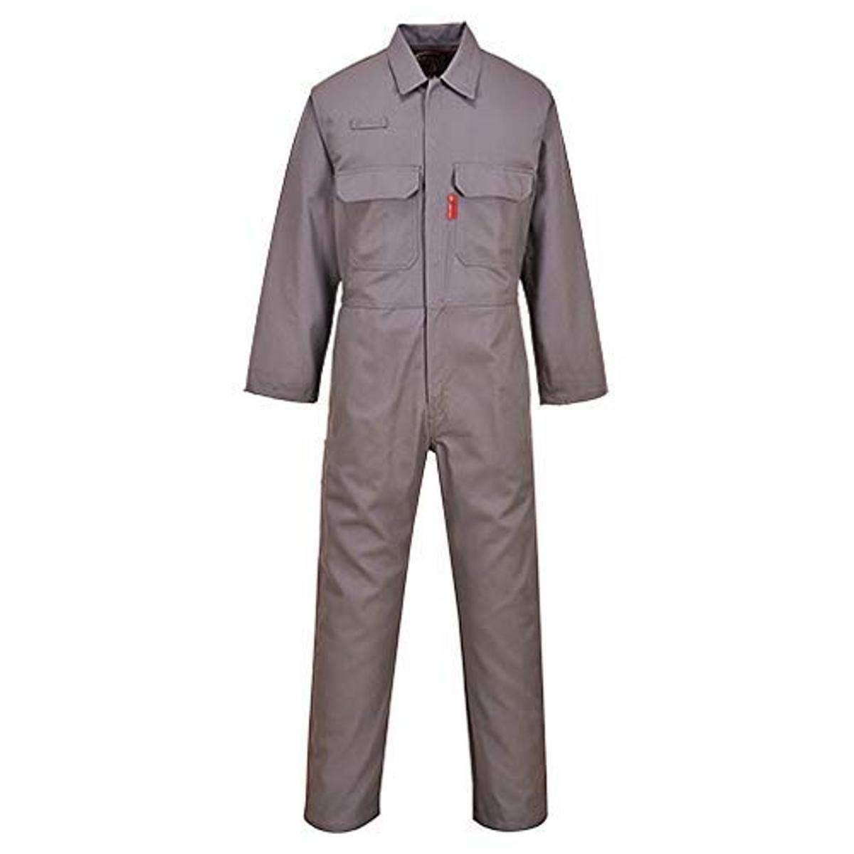 UBIZ1 Bizweld Flame Resistant Coveralls for Welding, Protective Safety FR Workwear Coveralls Black, Large