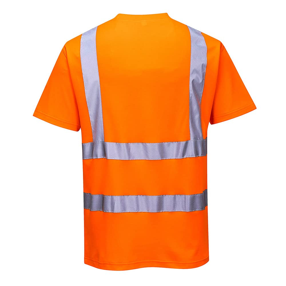 S170 Cotton Comfort Short Sleeve T-Shirt Orange, Medium