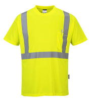 S190 High Visibility Comfort Pocket T-Shirt Yellow Tall, Large