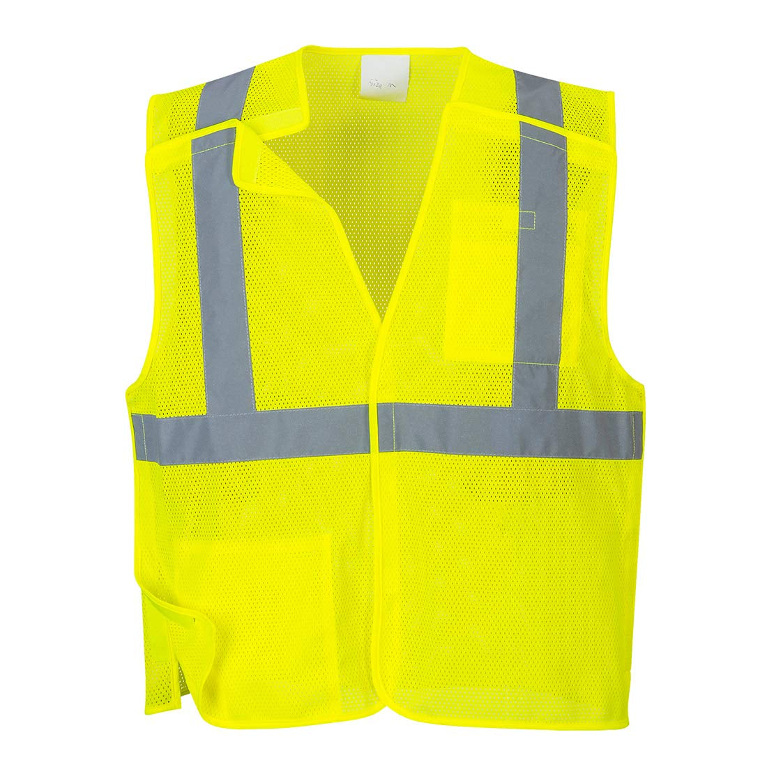 Economy Mesh Break-Away Vest Visibility Reflective Safety Security Work Top ANSI 2, XXL