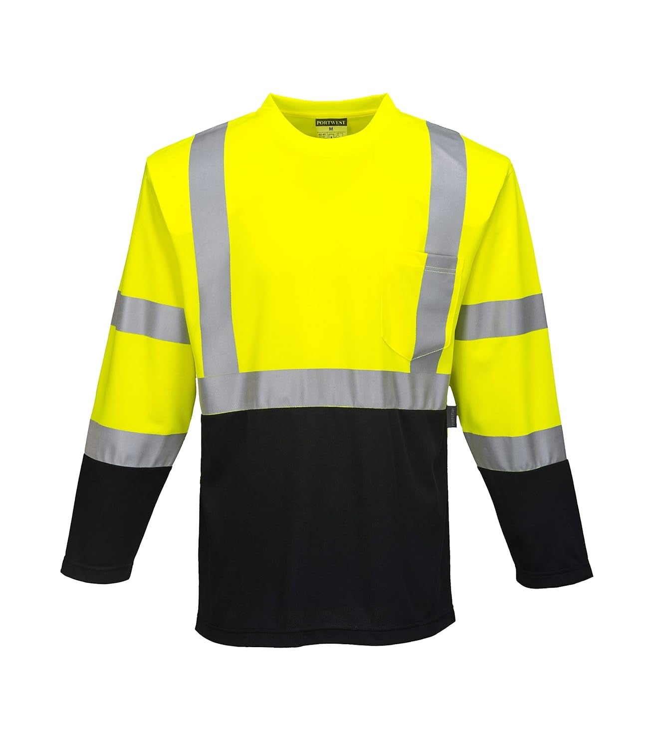 S396 Iona Short Sleeve Safety Work T Shirt with Hivis Reflective Tape, X Large