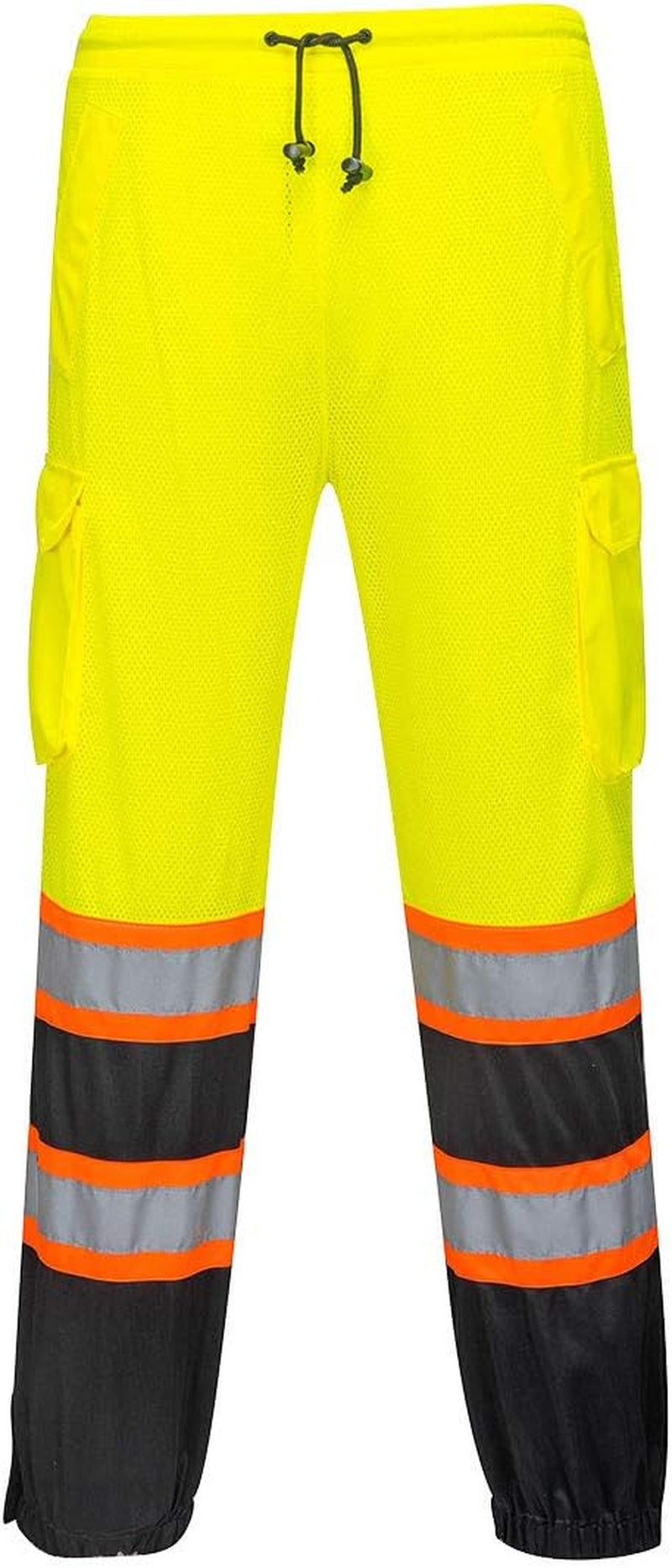 US388 High Visibility Two-Tone Reflective Lightweight Mesh over Pants Hi Vis Cargo Safety Work Pants