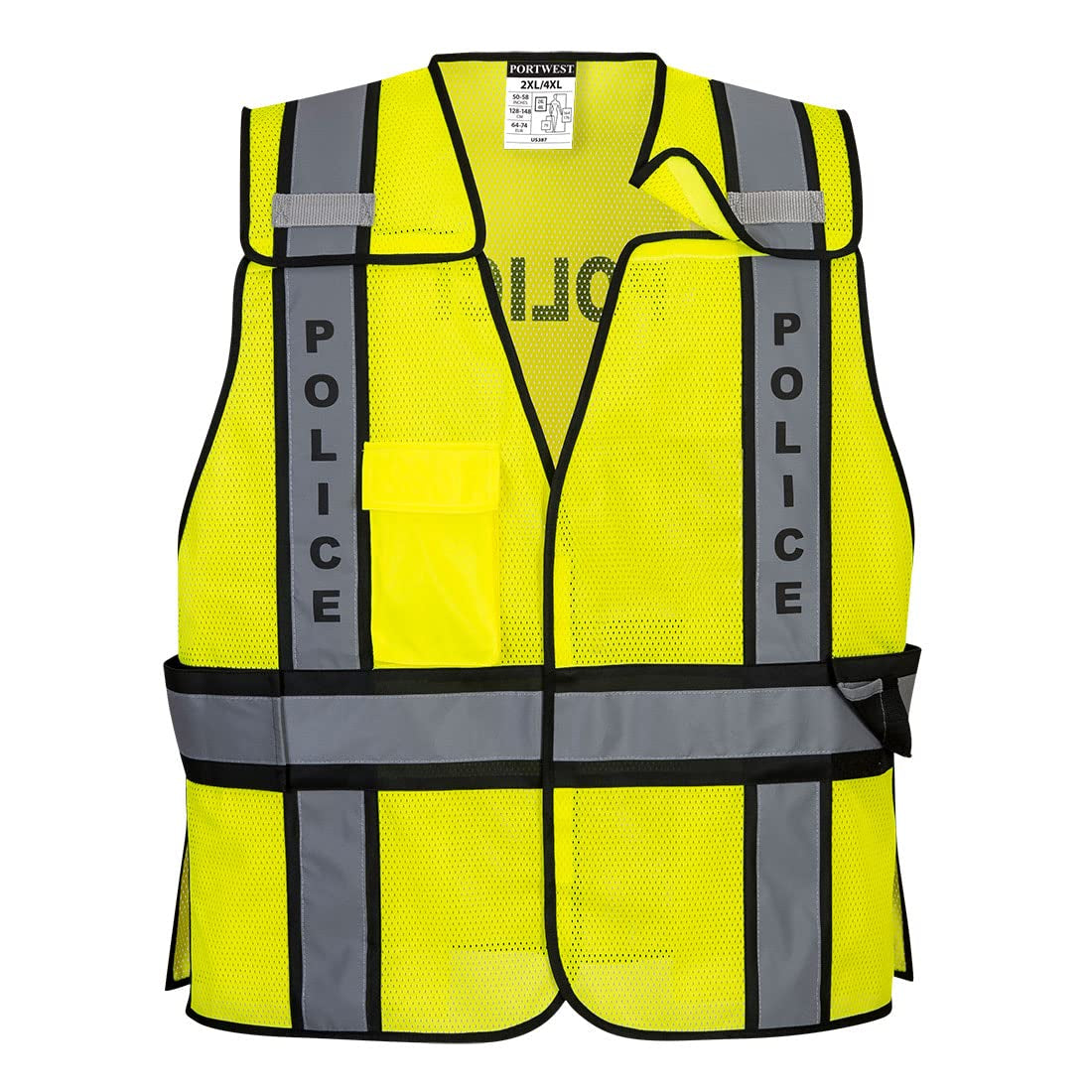 Public Service Vest - US387, Yellow/Black, XX4X