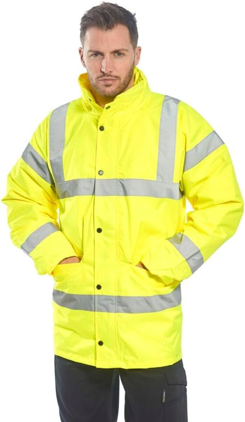 US460 Hi-Vis Waterproof Rain Traffic Jacket Yellow, 6X-Large