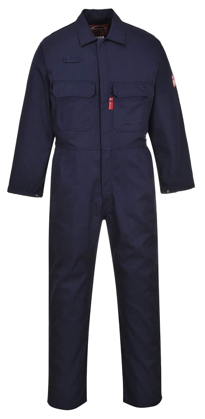 UBIZ1 Bizweld Flame Resistant Coveralls for Welding, Protective Safety FR Workwear Coveralls Black, Large