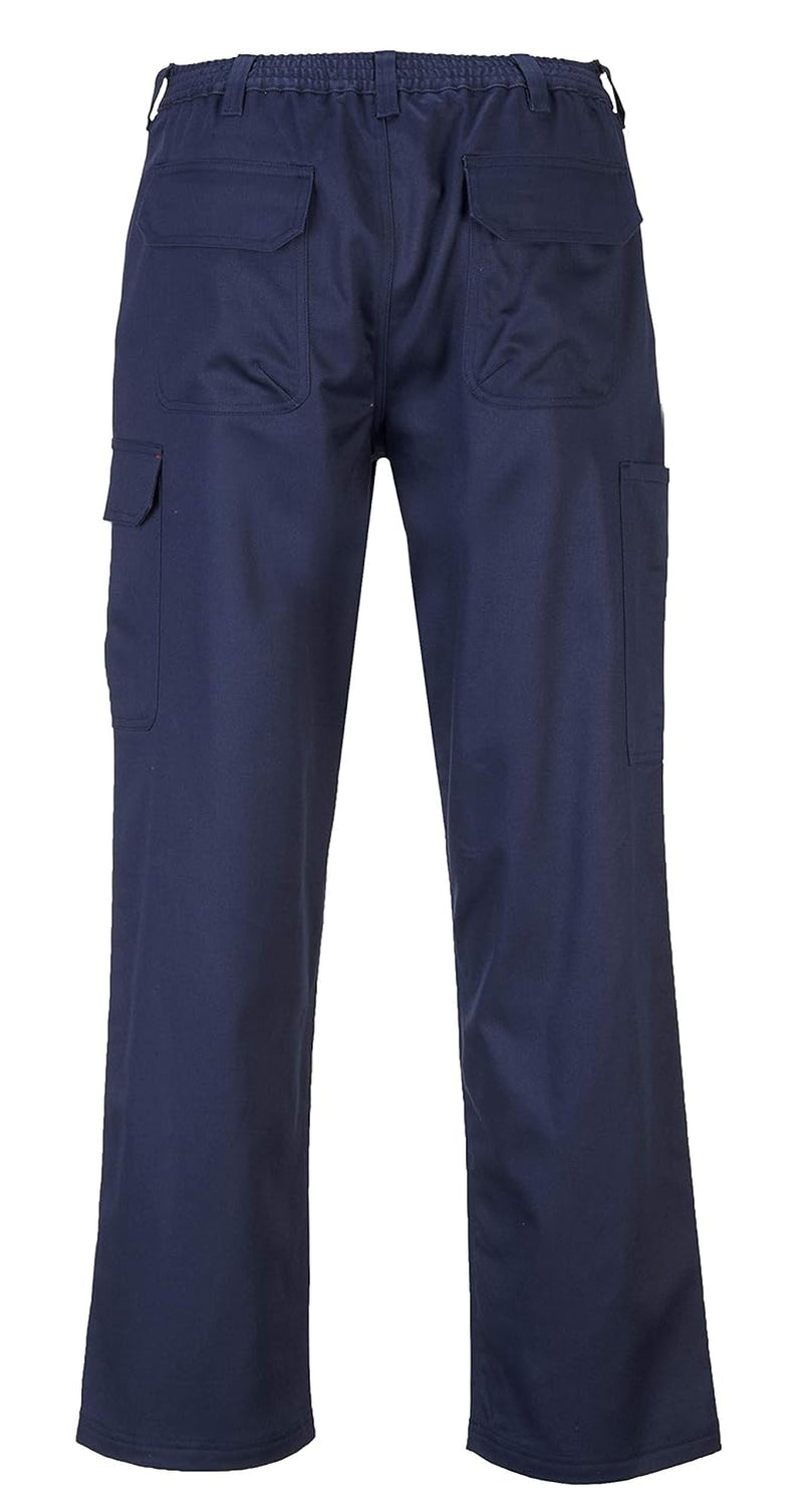 BZ31 Mens Safety Cargo Pants in Flame Resistant Bizweld ASTM NFPA, Navy, X Larger