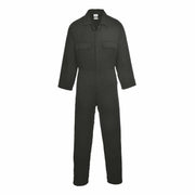 S998 Men'S Work Coveralls 100% Cotton - Protective Overalls Durable Workwear Boiler Suit for Mechanics Warehouse Garages DIY Black, X-Large