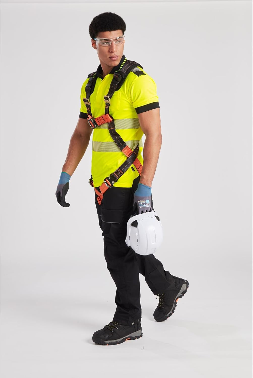 PS63 Height Endurance Vented Hard Hat Safety Helmet Hi Vis