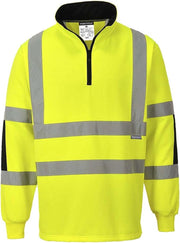 Xenon Rugby Sweatshirt Pullover Jumper Safety Reflective Work Wear Warm Top ANSI 3